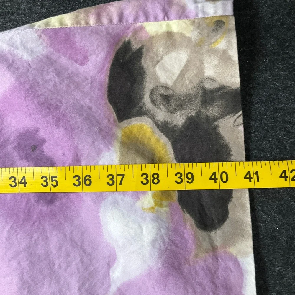Ann Taylor Dress Womens 16 Purple Abstract Floral Sleeveless Classic Preppy Boho